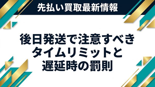 後日発送で注意すべきタイムリミットと遅延時の罰則